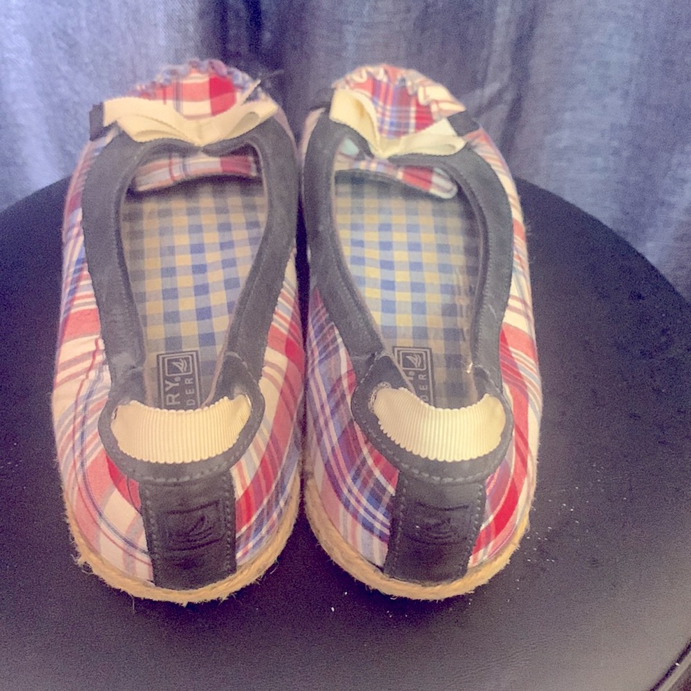 Women’s Vintage Sperry Plaid Top Siders - Size 9 - Picture 4 of 11
